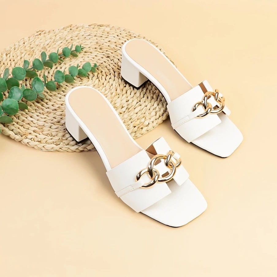 White Petal Heel