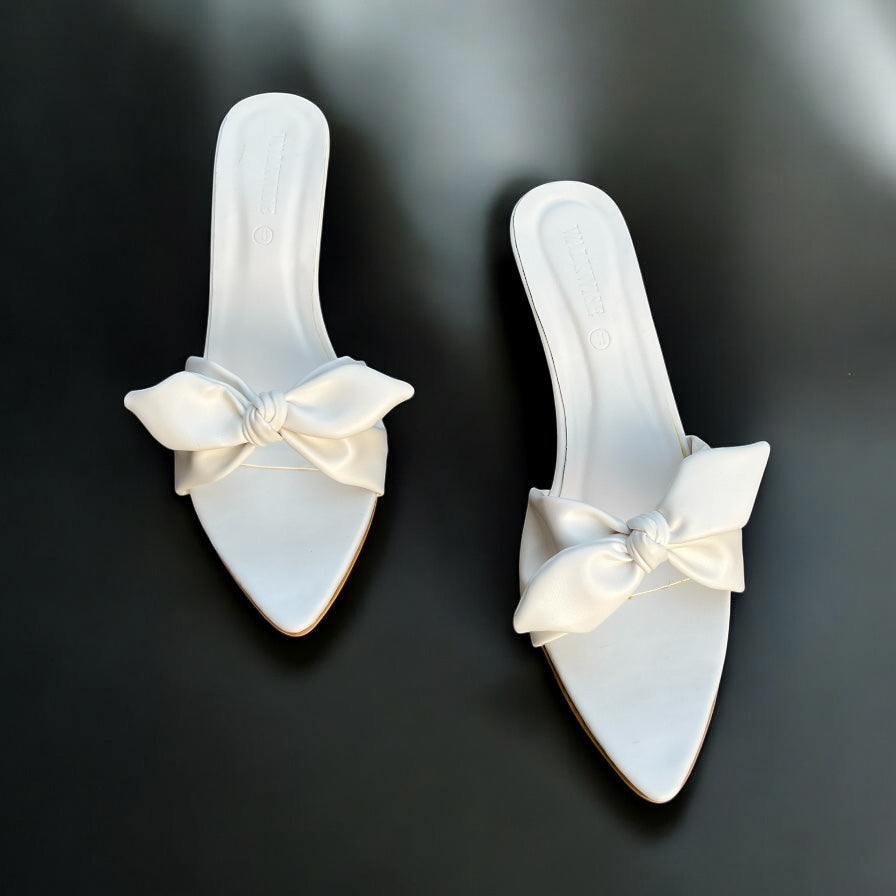 New Pointed-Toe Bowknot Heel