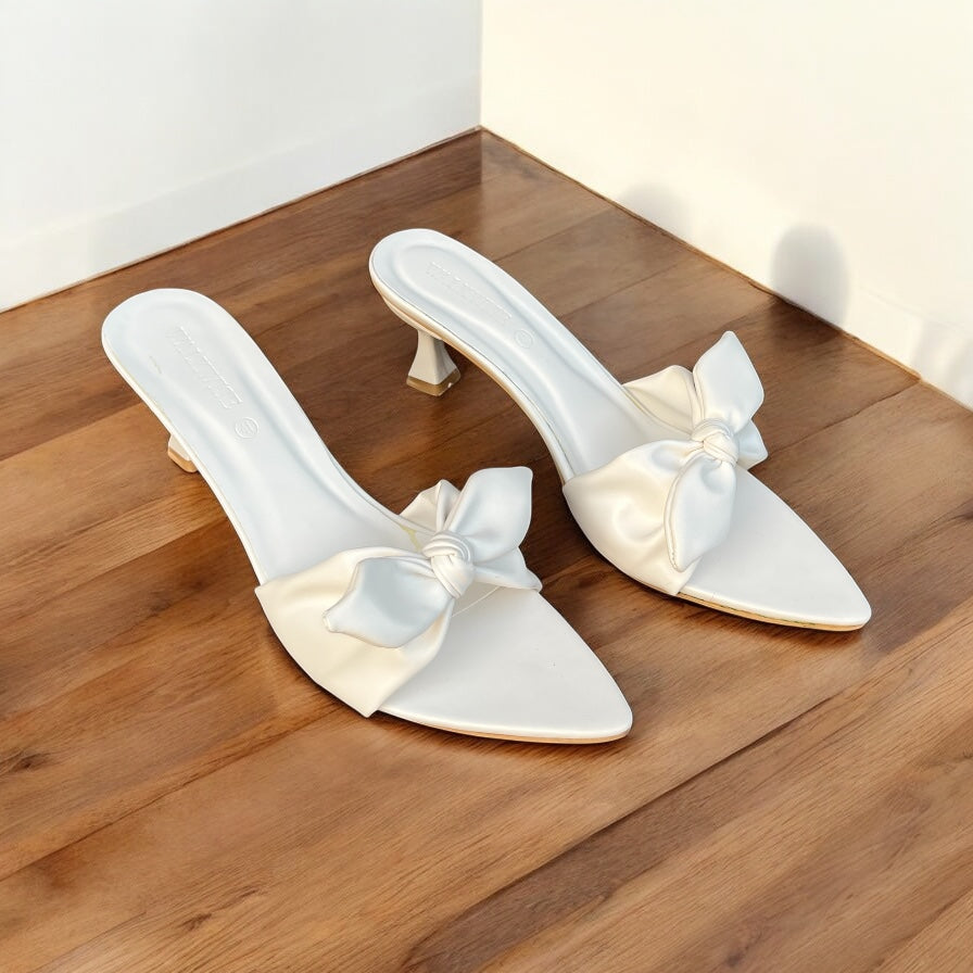 New Pointed-Toe Bowknot Heel