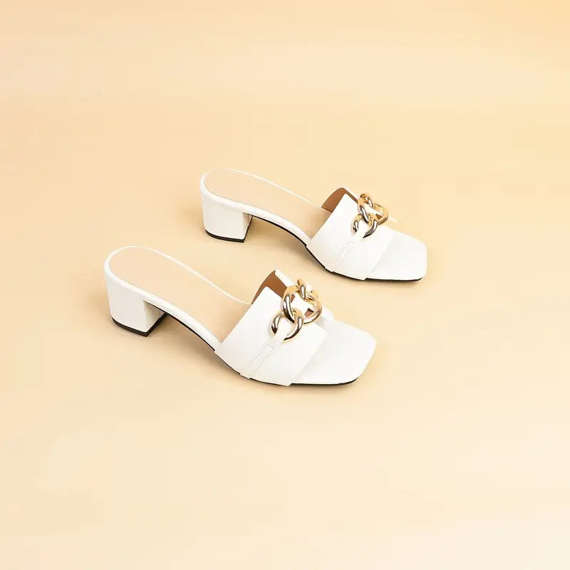 White Petal Heel