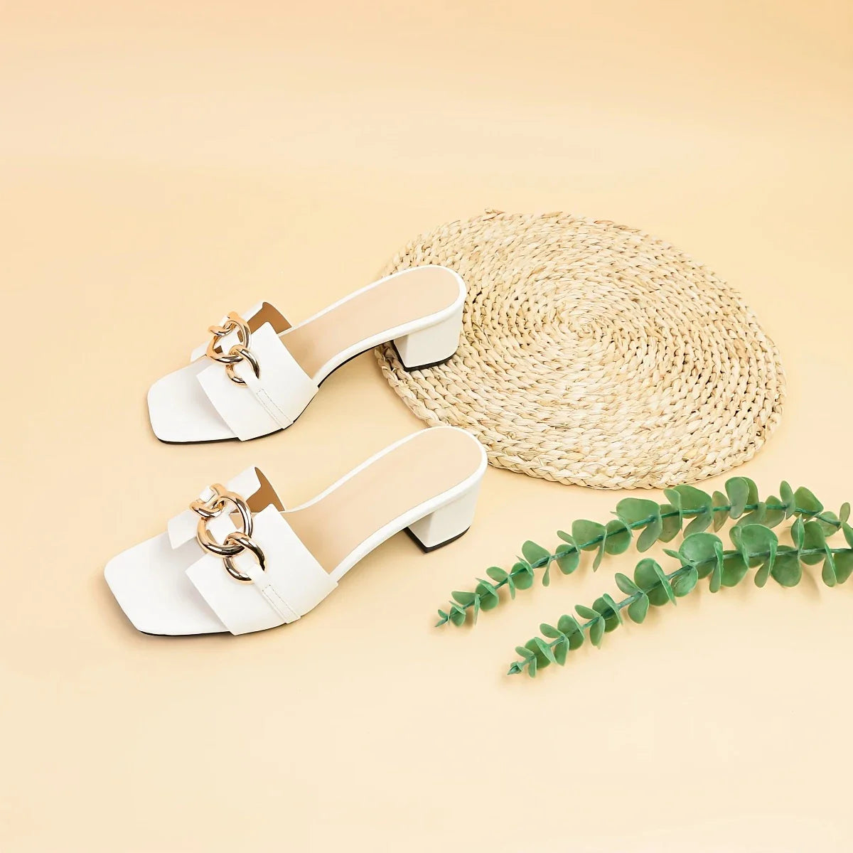 White Petal Heel